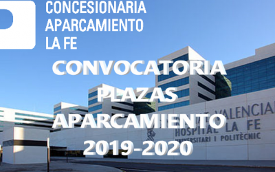 CONVOCATORIA PLAZAS DE APARCAMIENTO 2019-2020