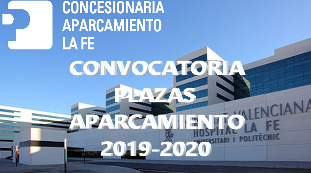 CONVOCATORIA PLAZAS DE APARCAMIENTO 2019-2020