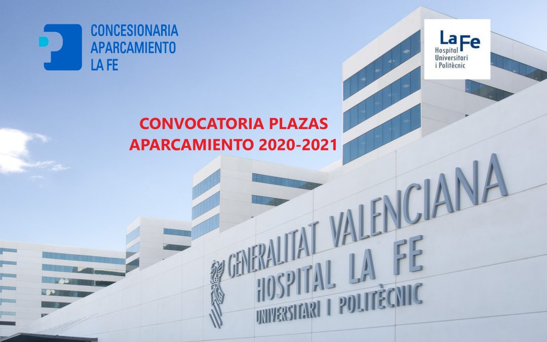 CONVOCATORIA PLAZAS DE APARCAMIENTO 2020-2021